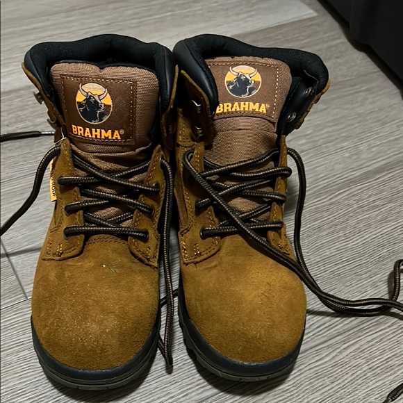 Brahma Shoes - Brahma Tan Lace-Up Boots